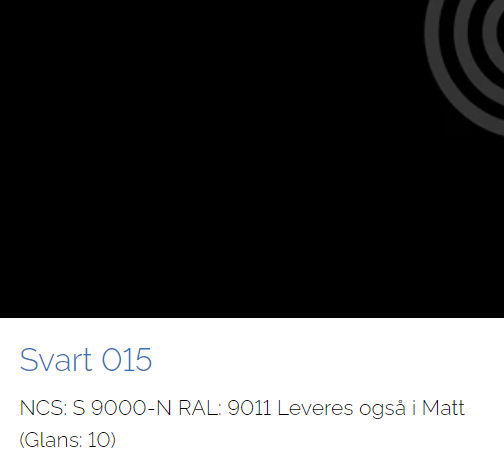 Svart 015 | Takrenner | Lindab