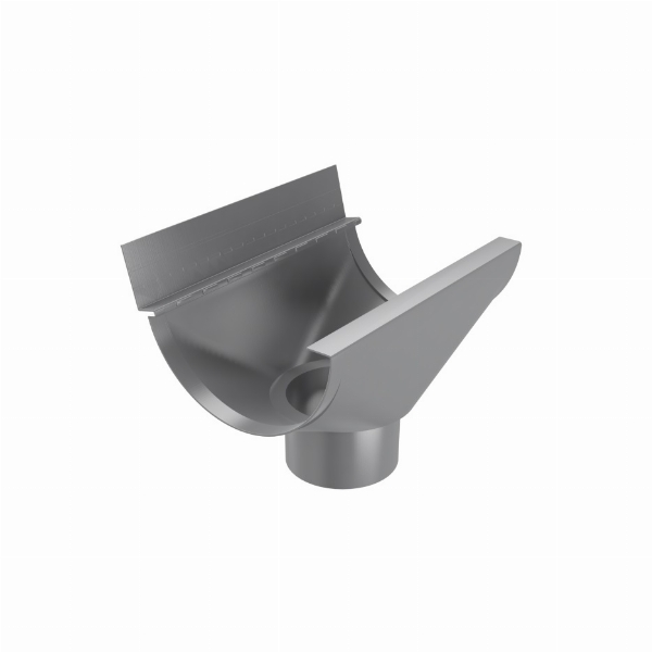 Tilslutningstrakt aluminium 100/70mm | Takrenner | Grøvik