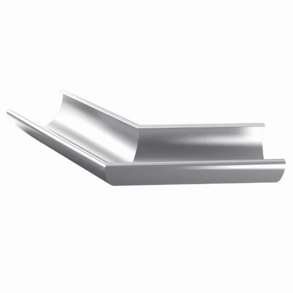 Rennevinkel 135 grader utvendig aluminium 120mm | Takrenner | Grøvik