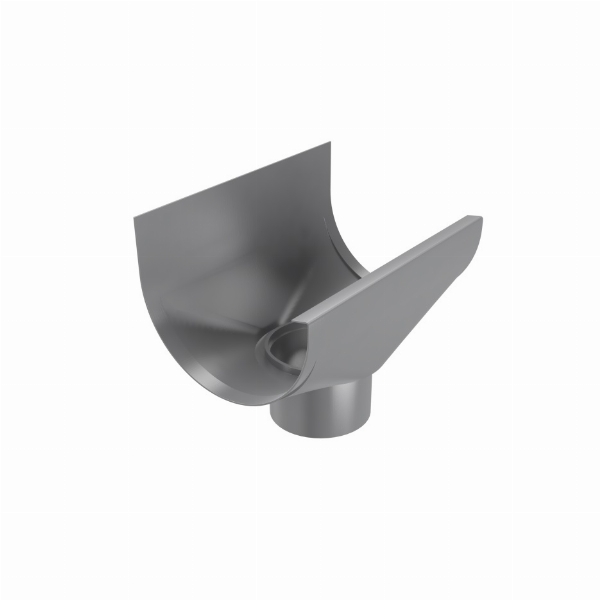 Tilslutningstrakt aluminium 120/85mm | Takrenner Grøvik