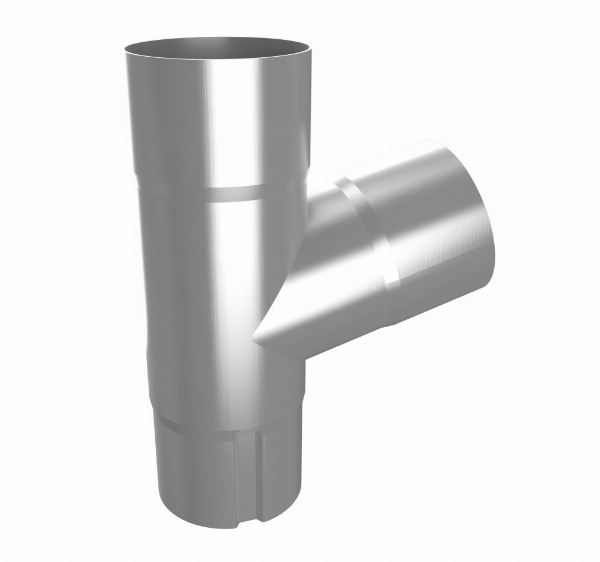 Grenrør 70/70 75 grader aluminium | Takrenner | Grøvik