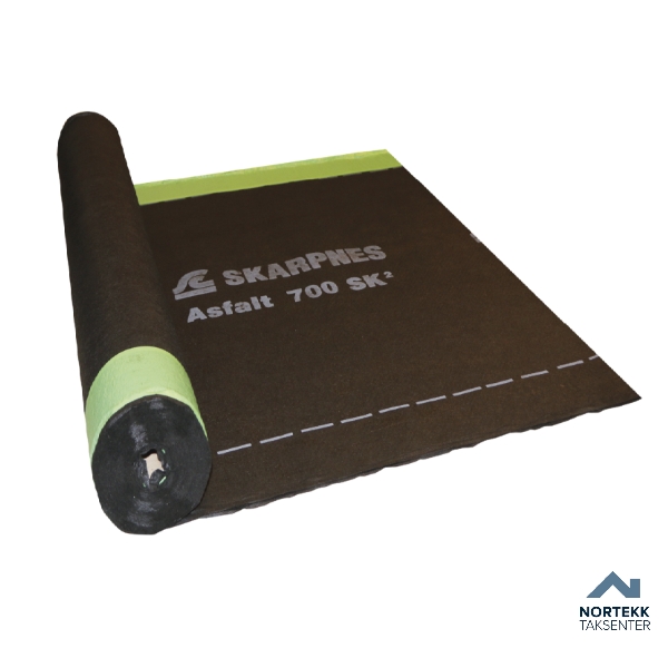 Skarpnes SK 700  1x25m - diffusjonstett underlagspapp | Takpapp